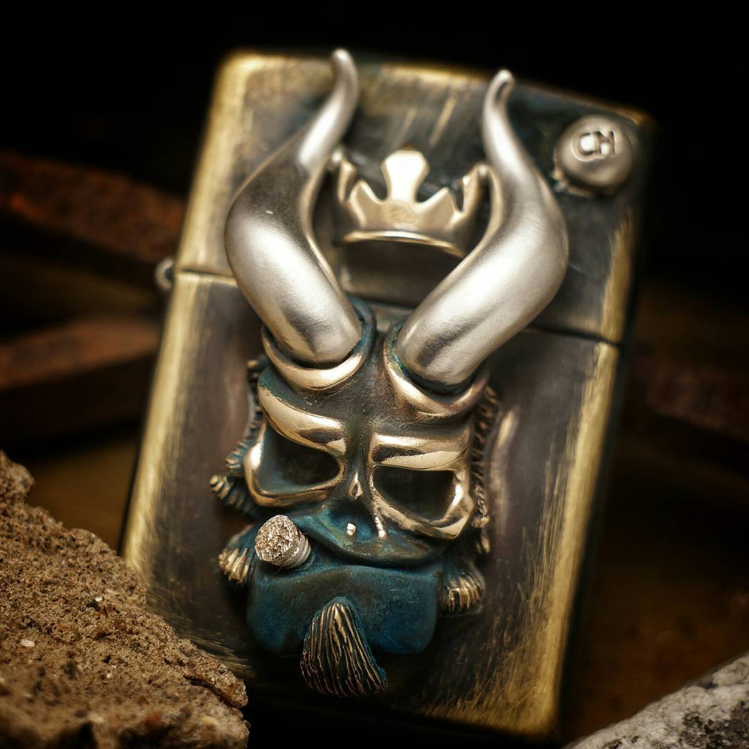 🚫 Cpprhd 铜斑蛇地狱男爵定制打火机