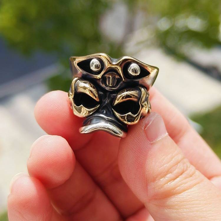 Cpprhd Crab bead 铜斑蛇螃蟹刀坠 3280