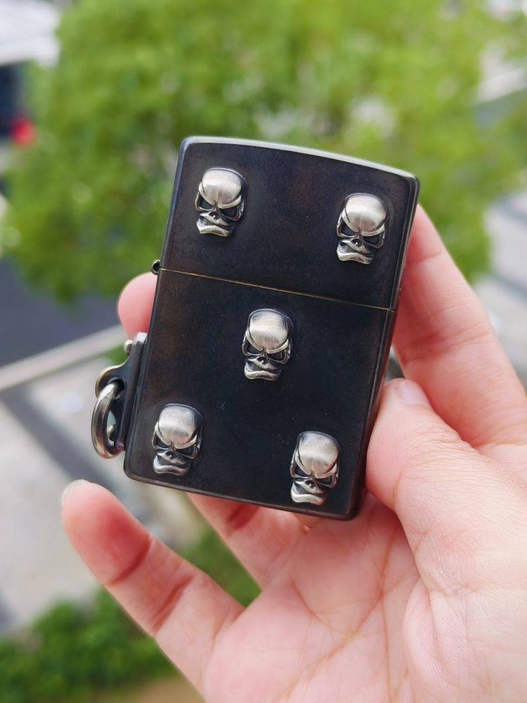 🚫 Cpprhd 铜斑蛇骷髅定制煤油打火机