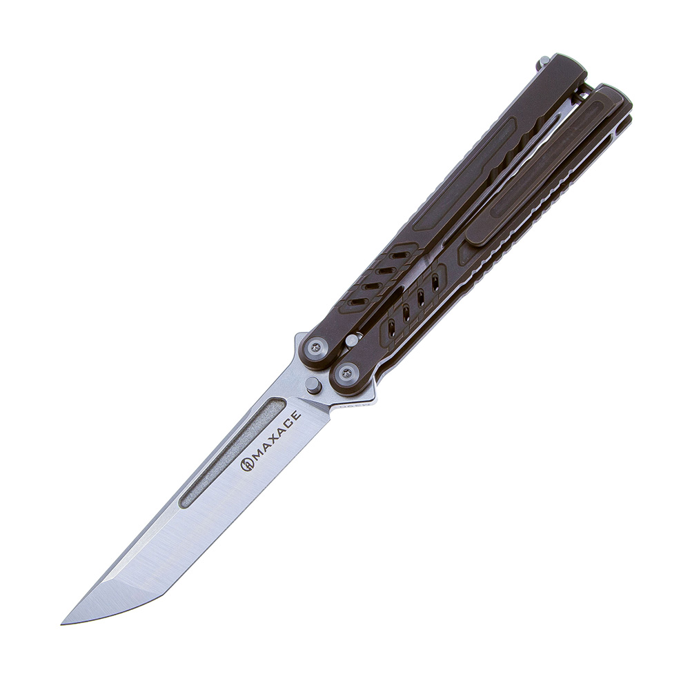 🚫 【售完】Maxace Knives 鹈鹕M M390钢 钛合金柄 蝴蝶甩刀 原价1380 特价980
