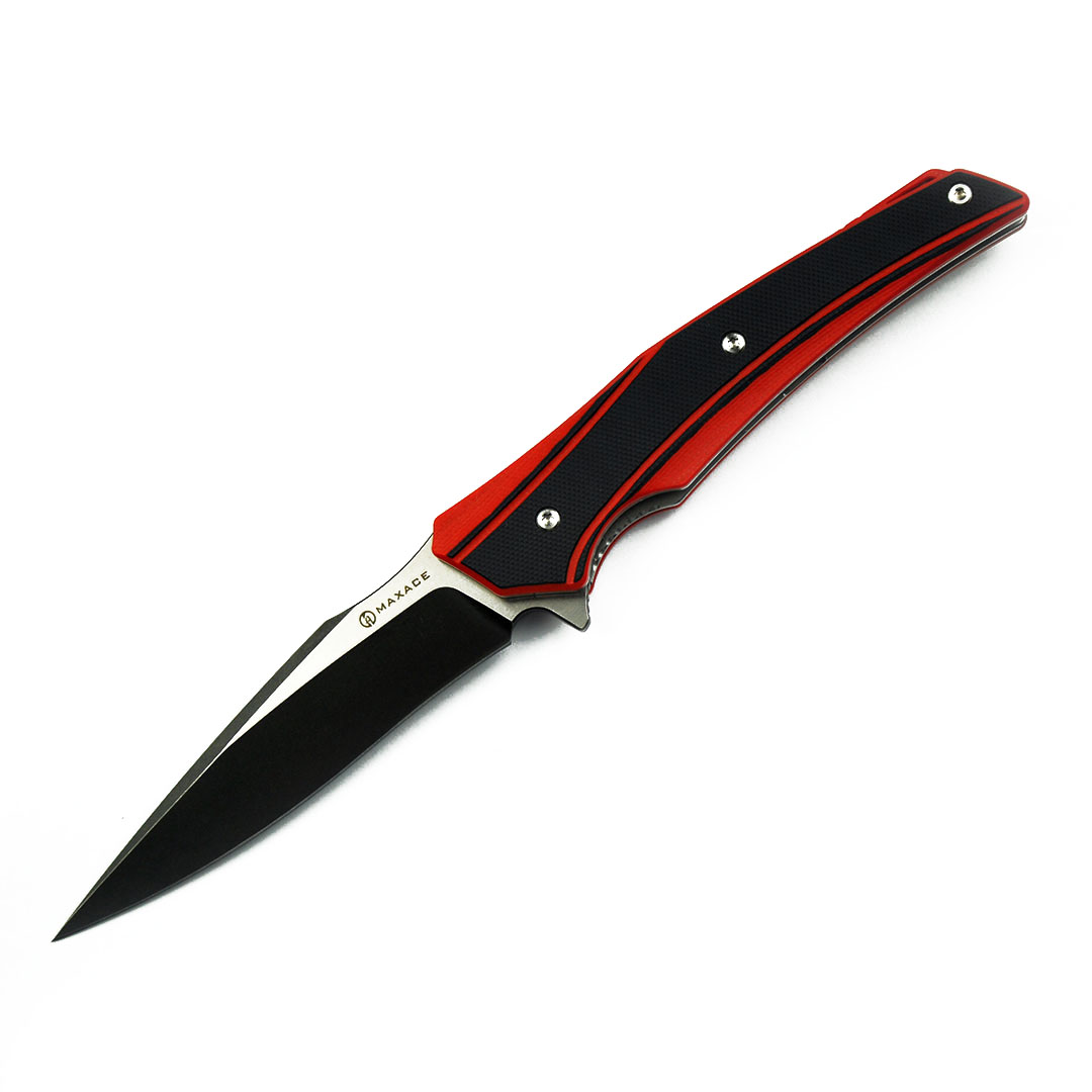 🚫 Maxace Knives 游侠 XW42钢 G10柄 黑红 258