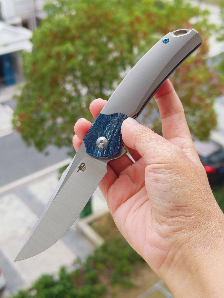 【特惠】Bestech Knives M390钢 钛合金柄镶嵌锆马 BT2111D 原价3600 特惠2800