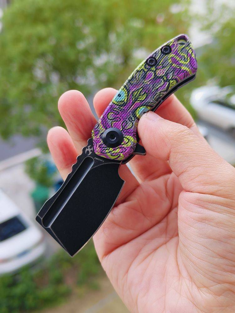 Kansept Knives Mini Korvid 154CM钢 G10手柄 T3030B3 脸谱纹