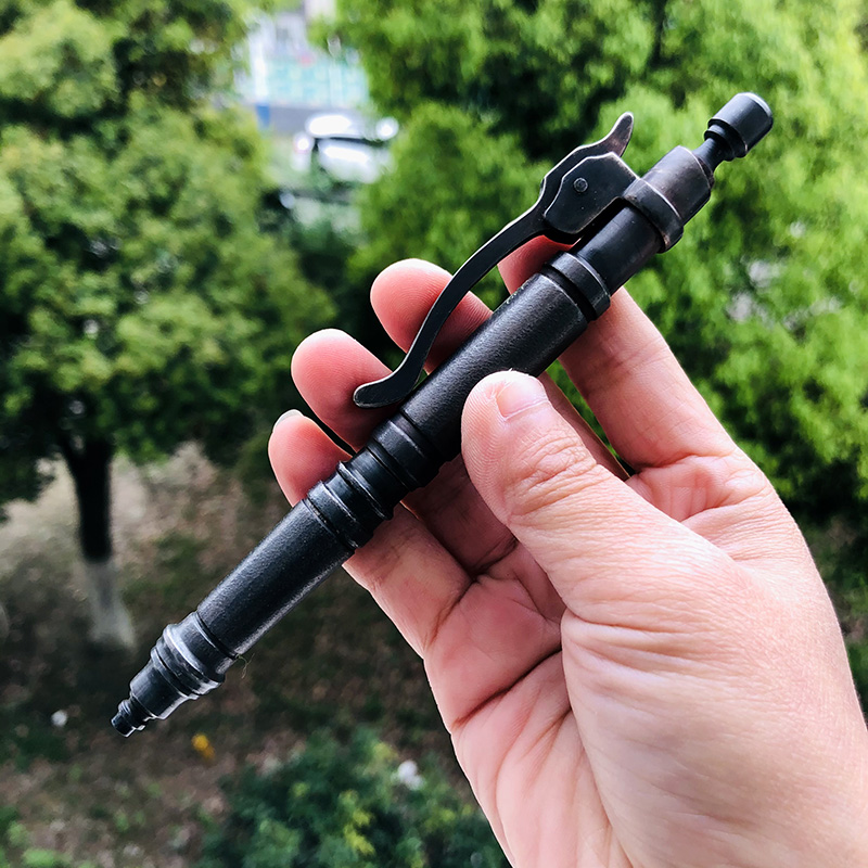 Hidetoshi Nakayama 日本中山英俊不锈钢旋转式开合金属签字笔