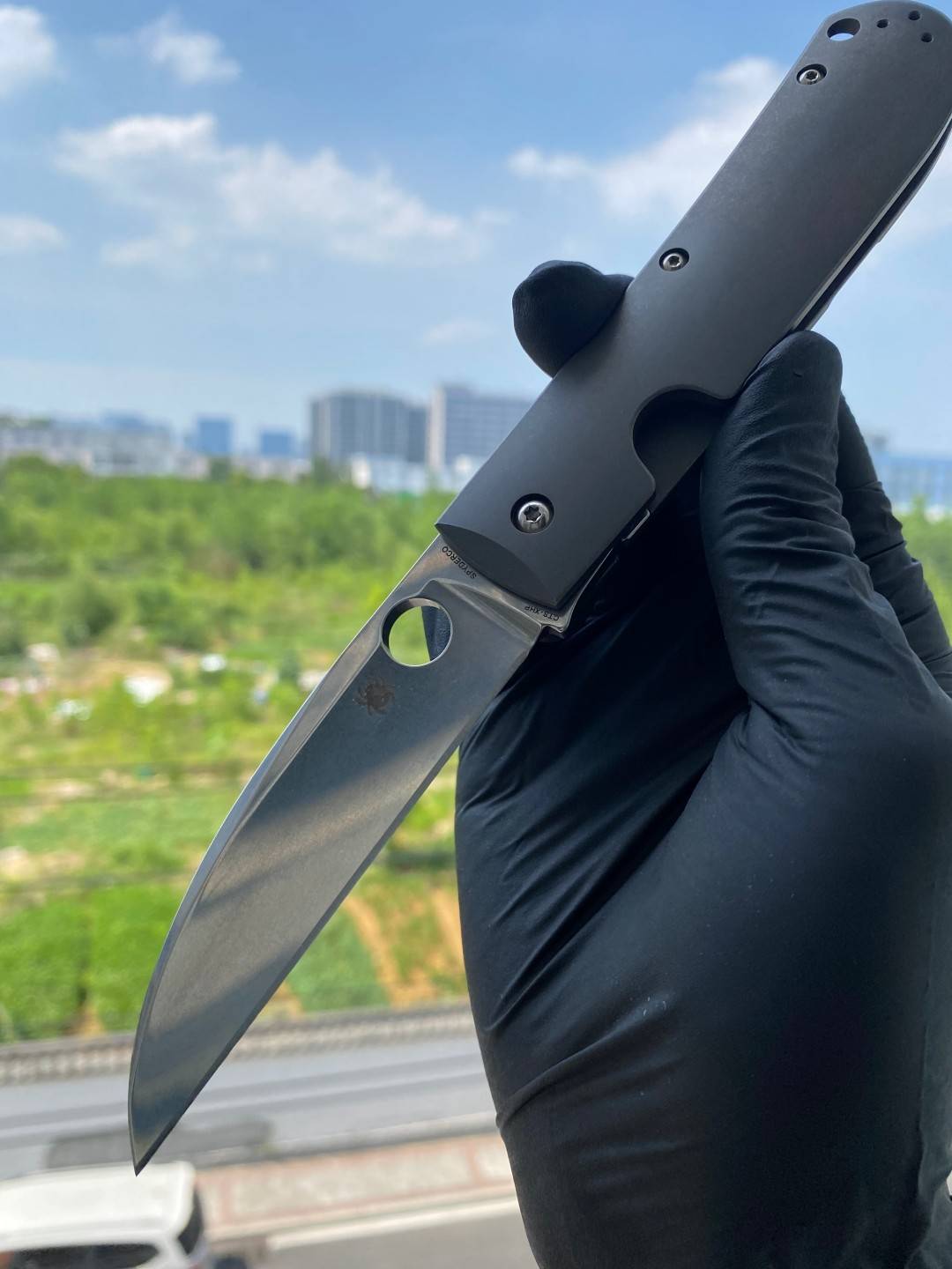 Spyderco C249TIP CTS-XHP 刃材 钛合金柄 2380