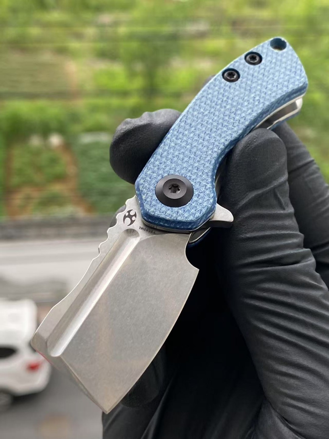 Kansept Mini korvid 凯瑟普 154CM钢 米卡塔柄 T3030M1 蓝色 448