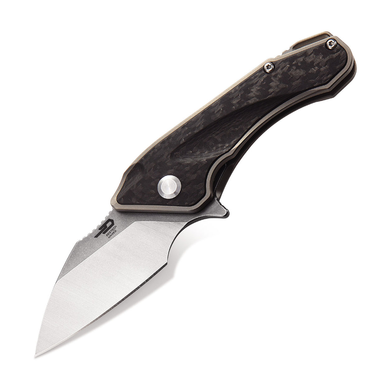 Bestech Knives Goblin CPM-S35VN钢 钛合金镶嵌碳纤维柄 BT1711A 1180