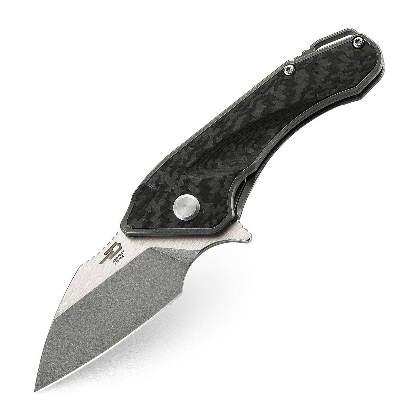 Bestech Knives Goblin CPM-S35VN钢 钛合金镶嵌碳纤维柄 BT1711E 1180