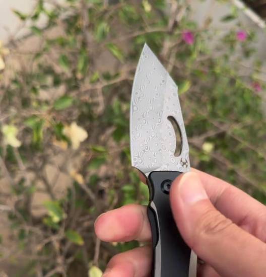 凯普瑟洛基大马士革钢折刀展示