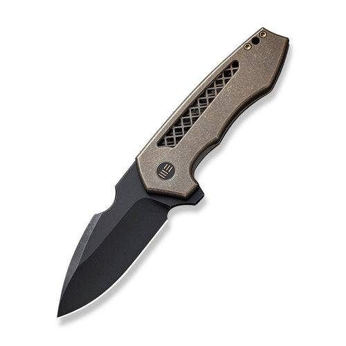 WEKNIFE Harpen CPM-20CV钢 钛合金柄 WE23019-3 棕色 2188
