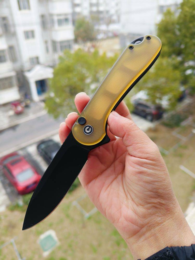 🔥 CIVIVI Elementum II Nitro-V钢 Ultem手柄 C18062P-8 琥珀色 658