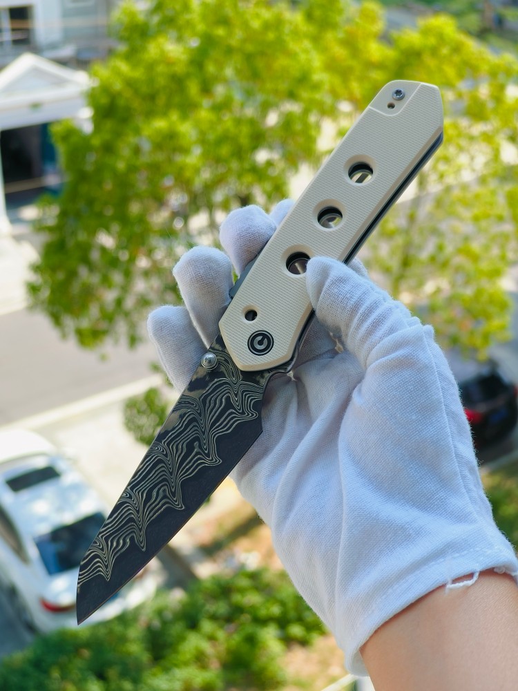🔥 CIVIVI Vision FG 大马士革钢 G10柄 C22036-DS1 白色 850