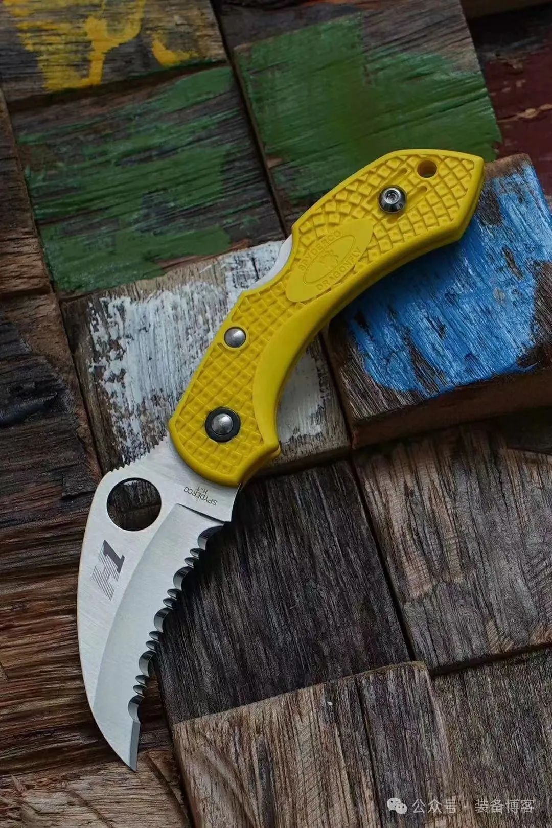 Spyderco蜘蛛 C28SYL2HB 蜻蜓折刀：超耐腐蚀的H1钢