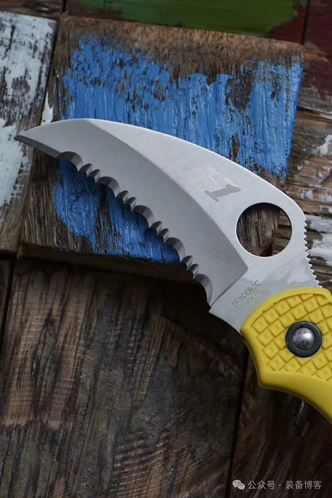 Spyderco蜘蛛 C28SYL2HB 蜻蜓折刀：超耐腐蚀的H1钢