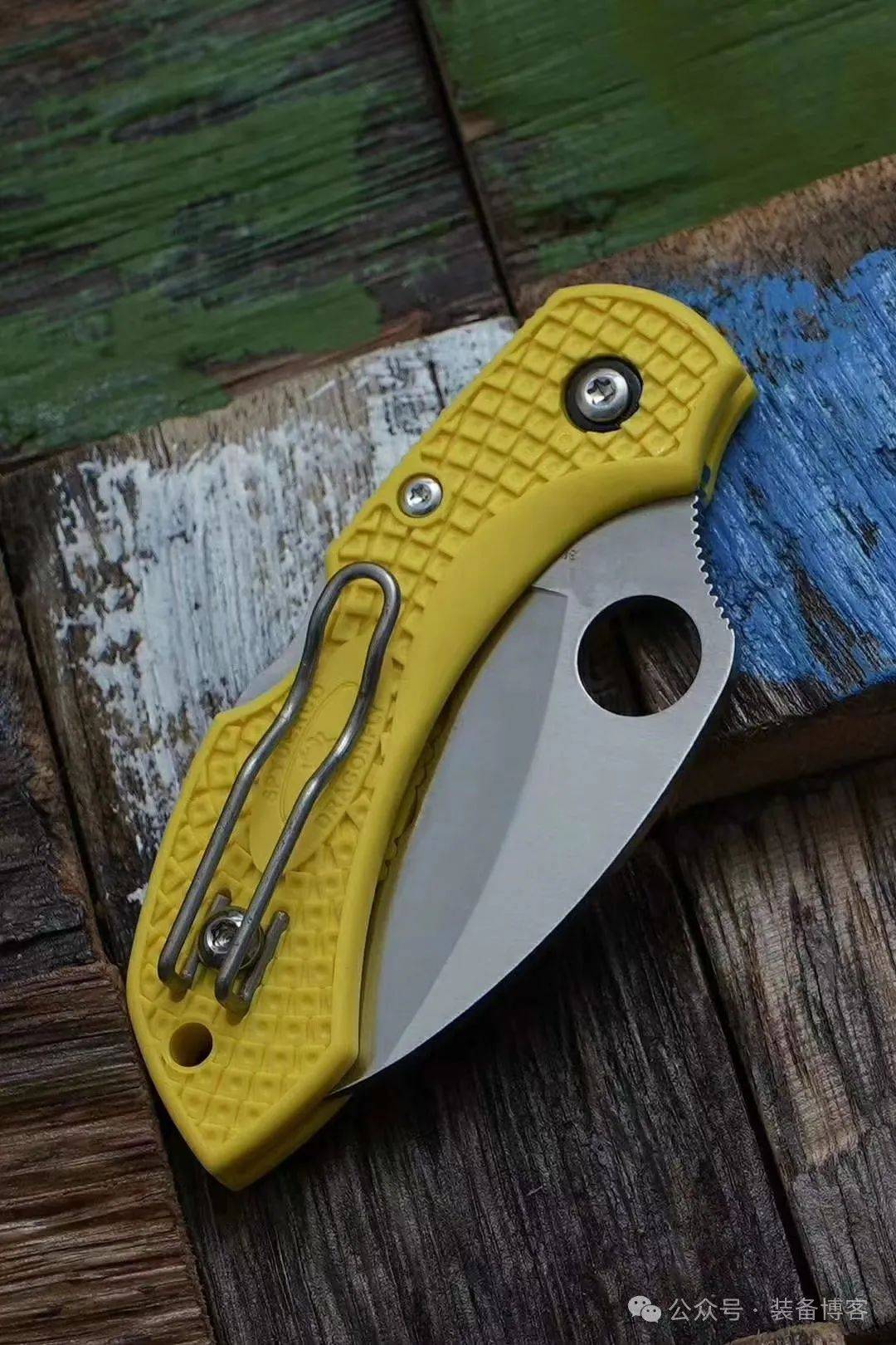 Spyderco蜘蛛 C28SYL2HB 蜻蜓折刀：超耐腐蚀的H1钢