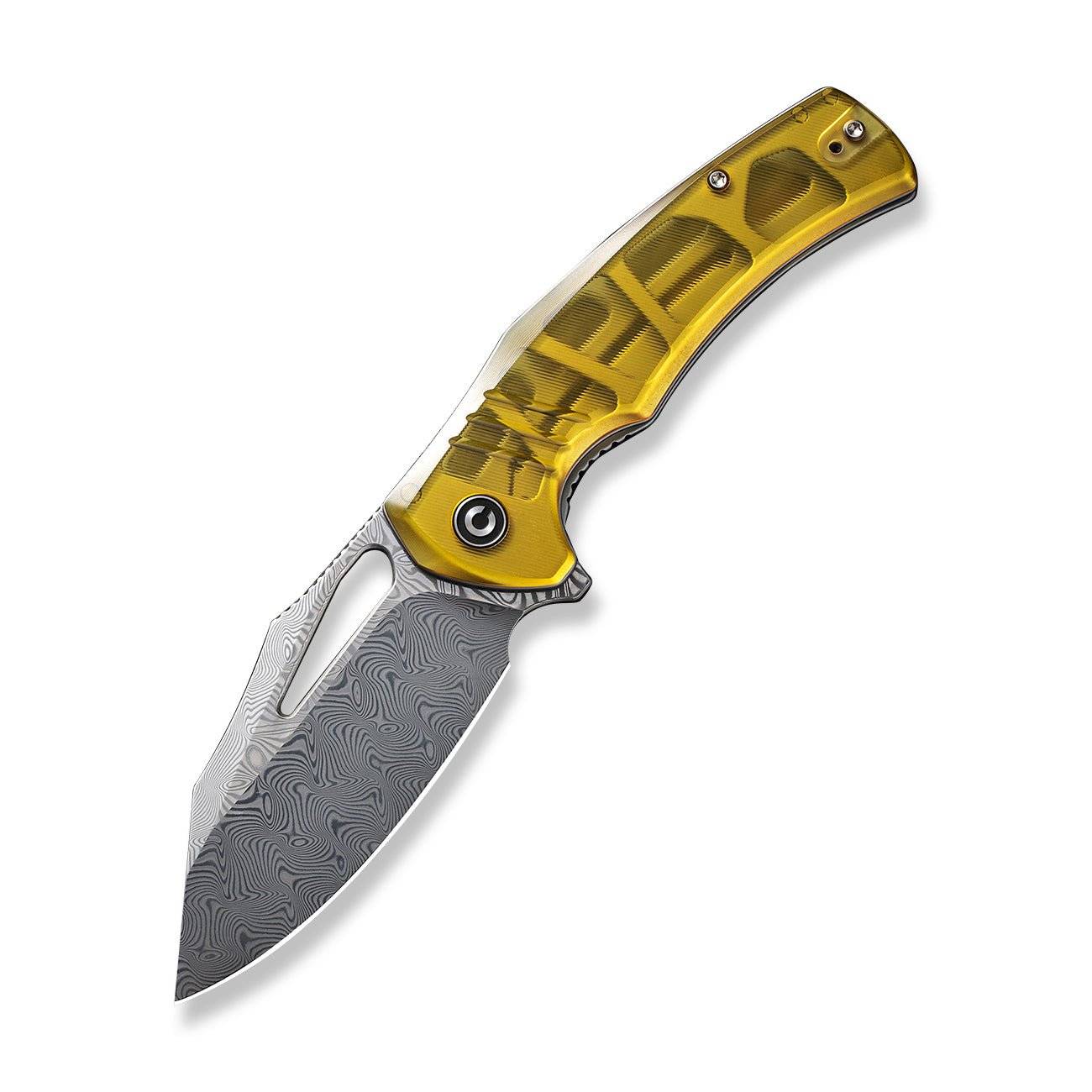 CIVIVI BullTusk 大马士革钢 Ultem柄 C23017-DS1 琥珀色 893