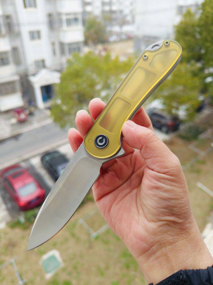 🔥 CIVIVI Elementum D2钢 Ultem柄 C907A-4 琥珀色 526