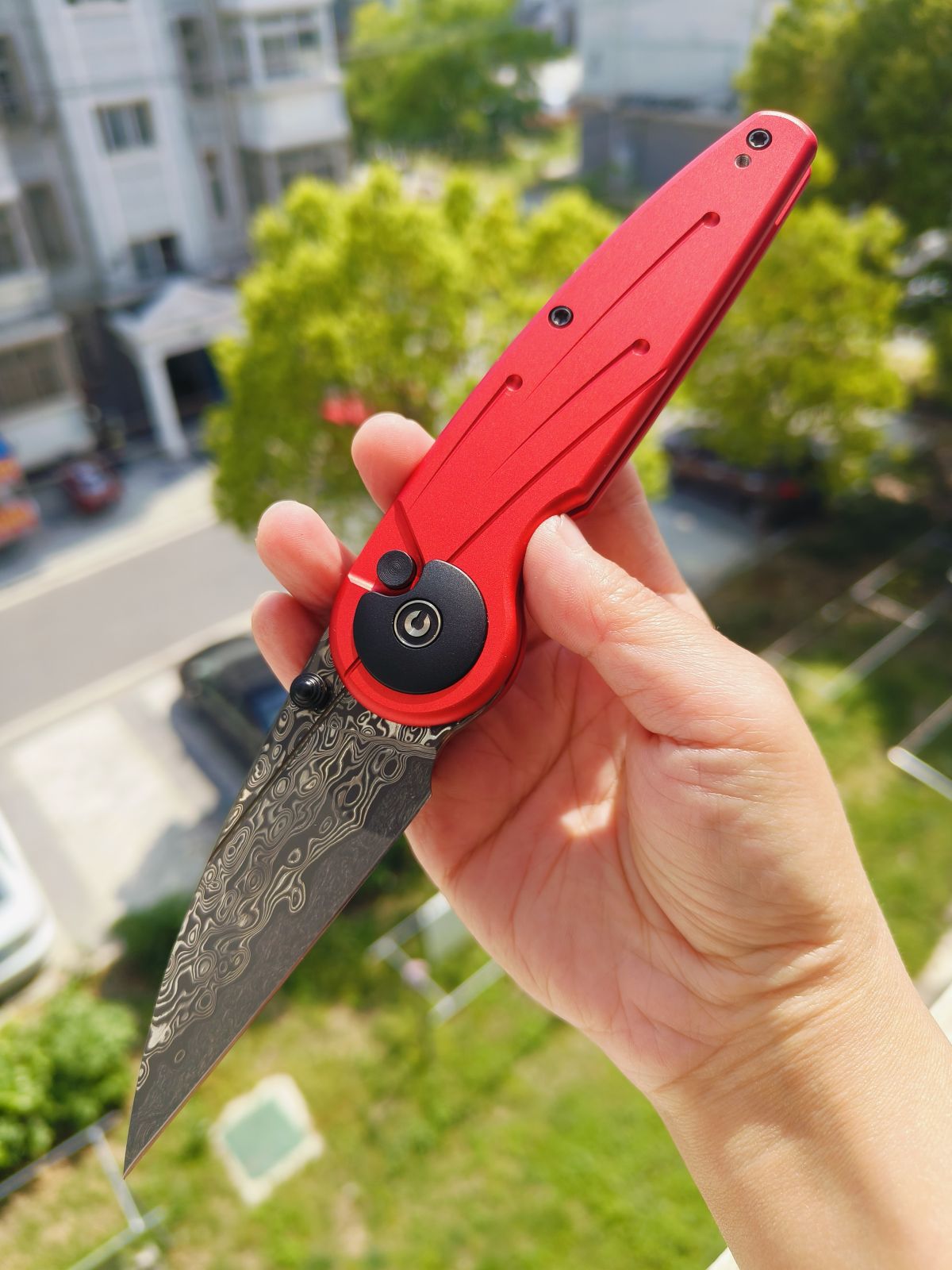 🔥 CIVIVI Starflare 大马士革钢 铝合金柄 C23052-DS1 红色 621