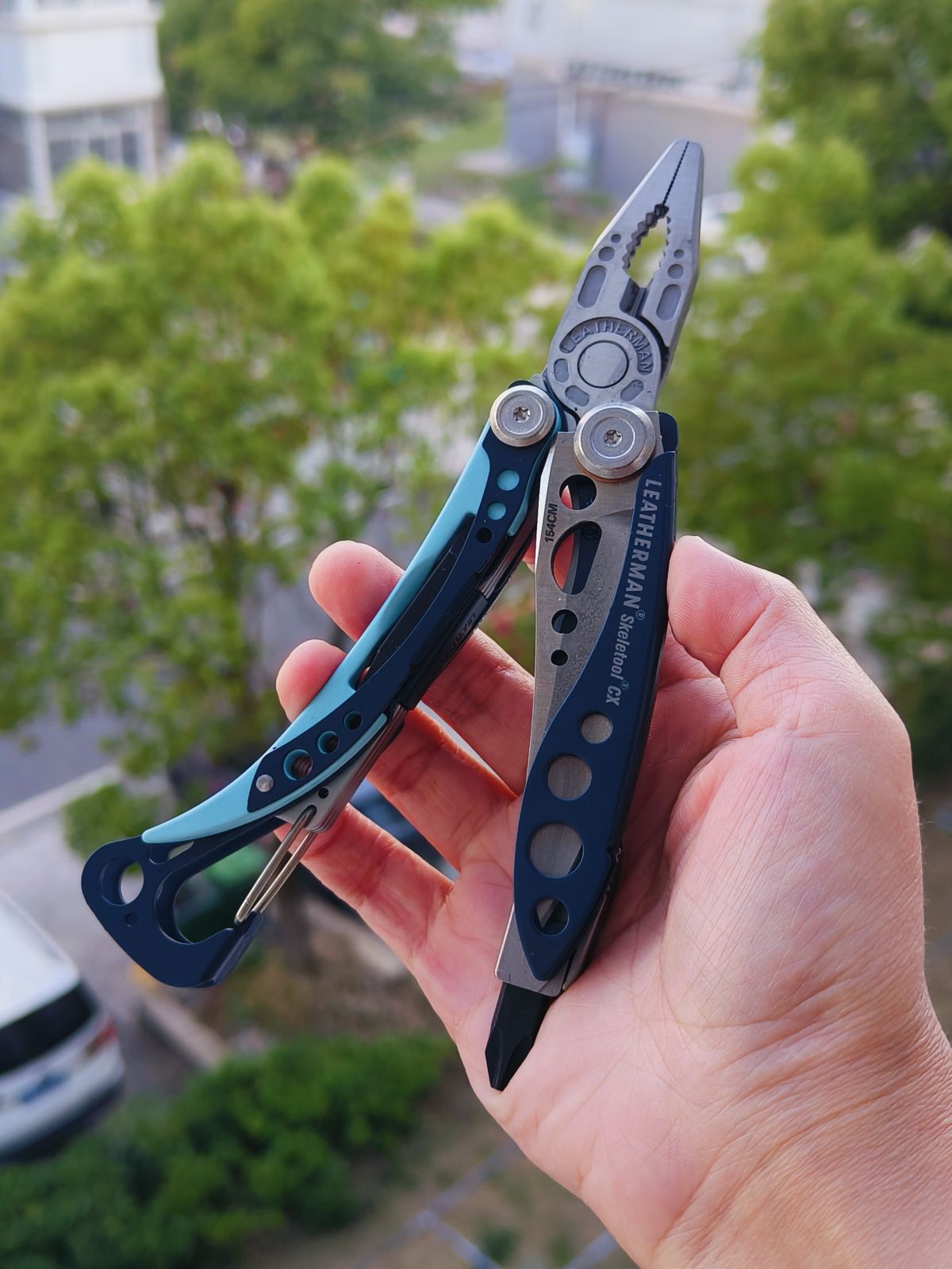 Leatherman SKELETOOL® CX NIGHTSHADE 莱泽曼少侠青色 833127 双蓝色 750