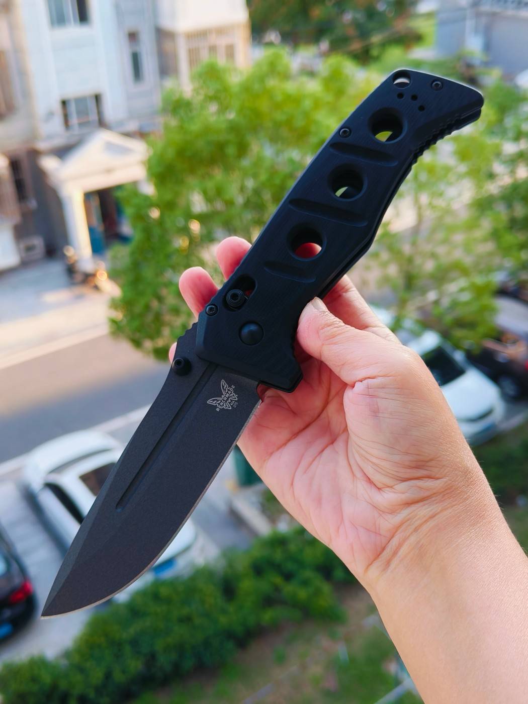 Benchmade Adamas CruWear钢 G10柄 275GY-1 黑色 2180