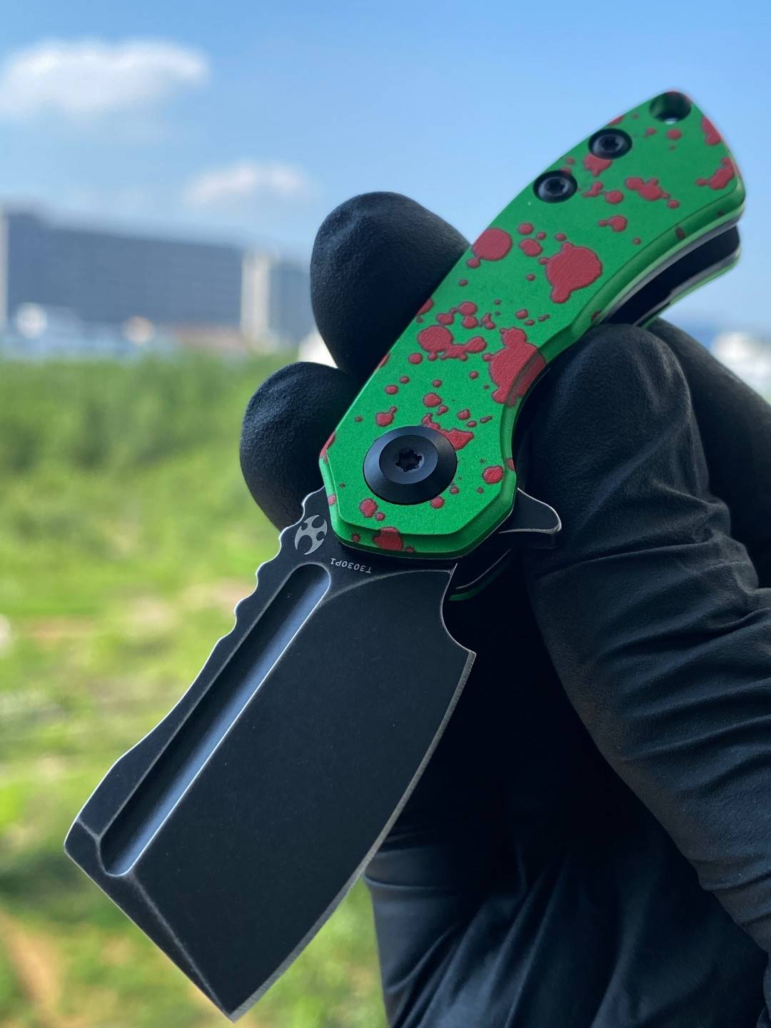 Kansept MINI KORVID 154CM钢 铝柄 T3030P1 绿色 440