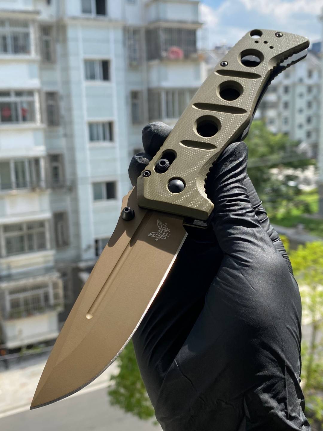 Benchmade Adamas CPM-CruWear钢 G10柄 275FE-2 棕色 2080