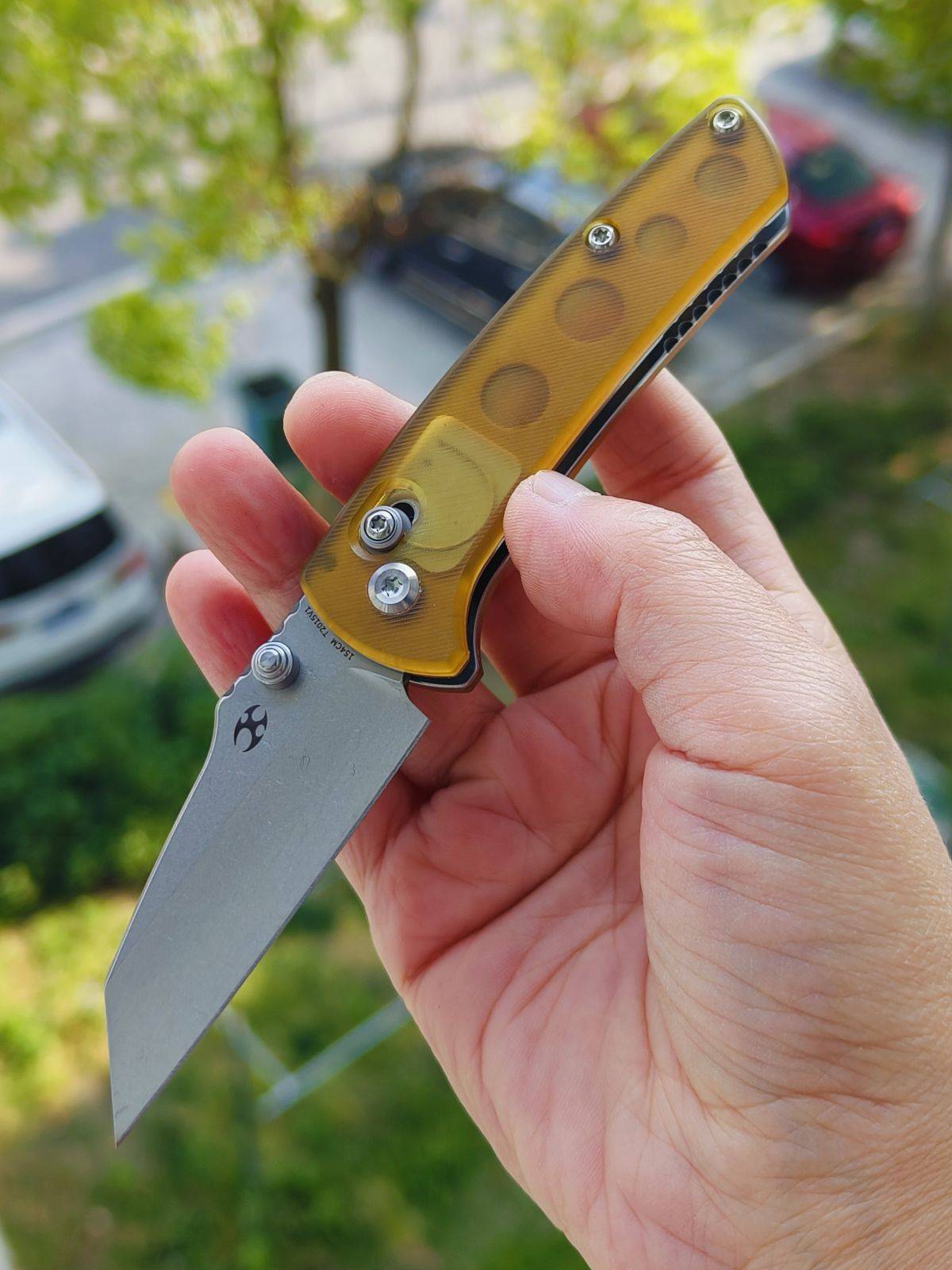 Kansept Little Main Street 154CM钢 PEI柄 T2015V1 琥珀色 478