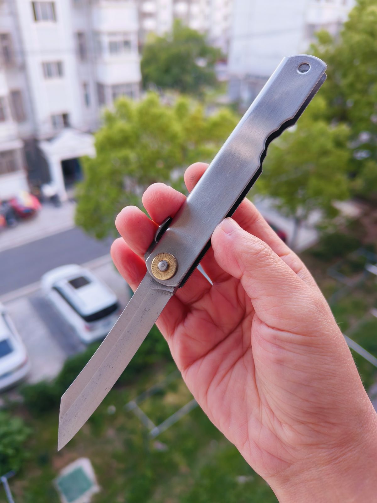 Higonokami 日本肥后守定驹 VG10钢 不锈钢手柄 258