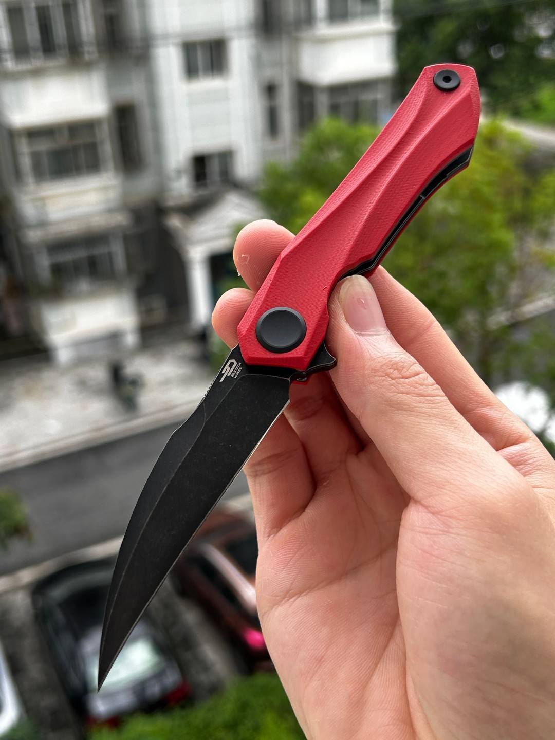 Bestech Ivy 14C28N钢 G10柄 BG59D 红色 449