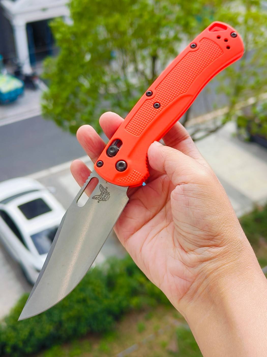 Benchmade Taggedout CPM154钢 尼龙柄 15535 橘色 1399