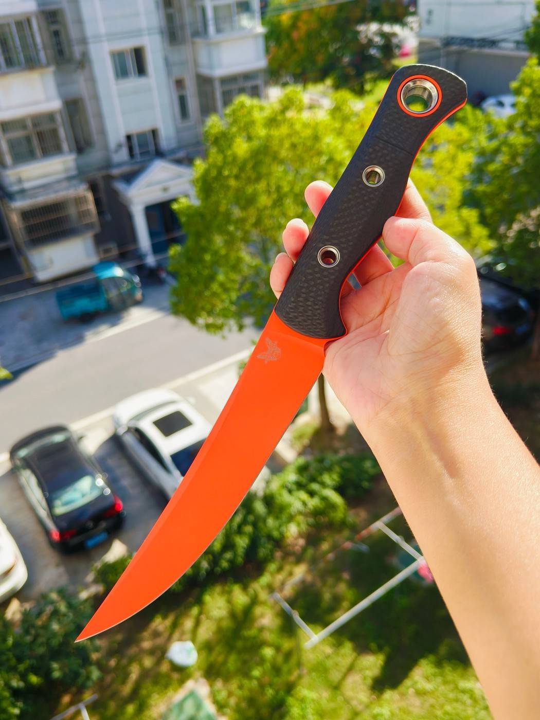 Benchmade CPM-S45VN钢 尼龙柄 15500OR-2 橘色 3140