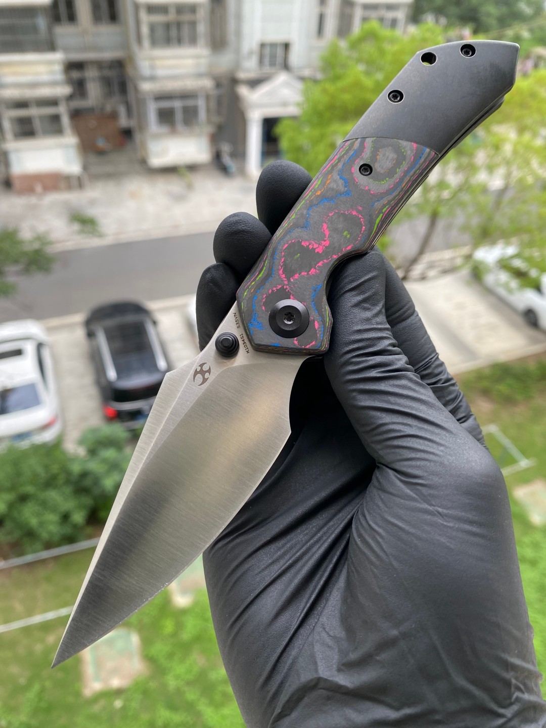 Kansept Fenrir CPM-S35VN钢 碳纤维+钛柄 K1034S1