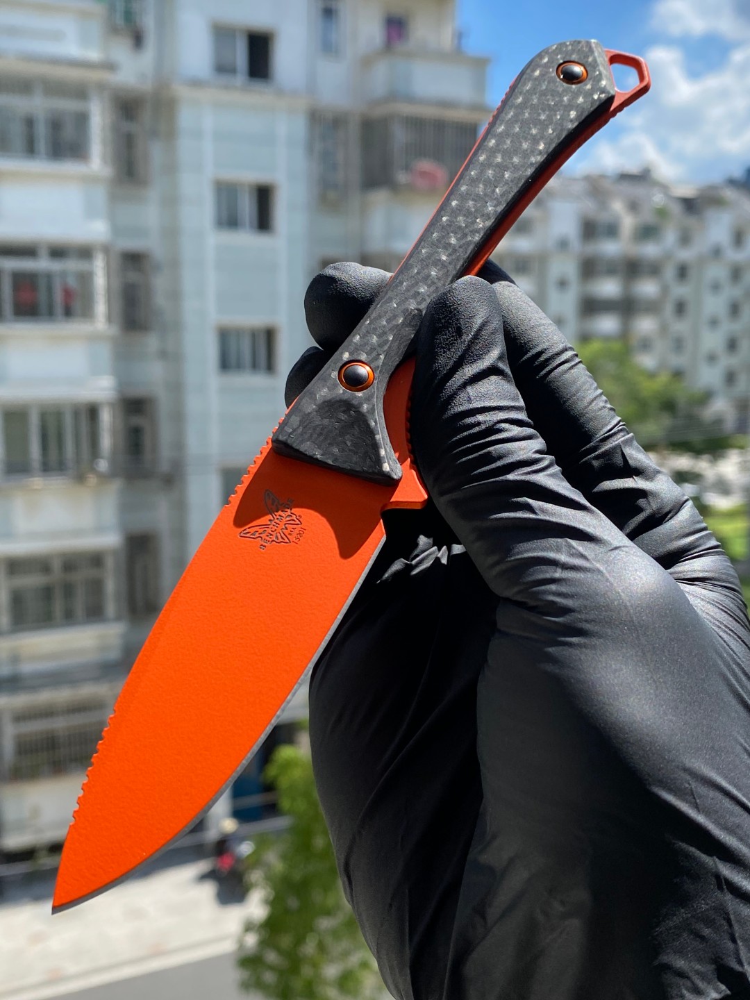 Benchmade Altitude-Blk CPM-S90V钢 碳纤维柄 15201OR 黑色 2090