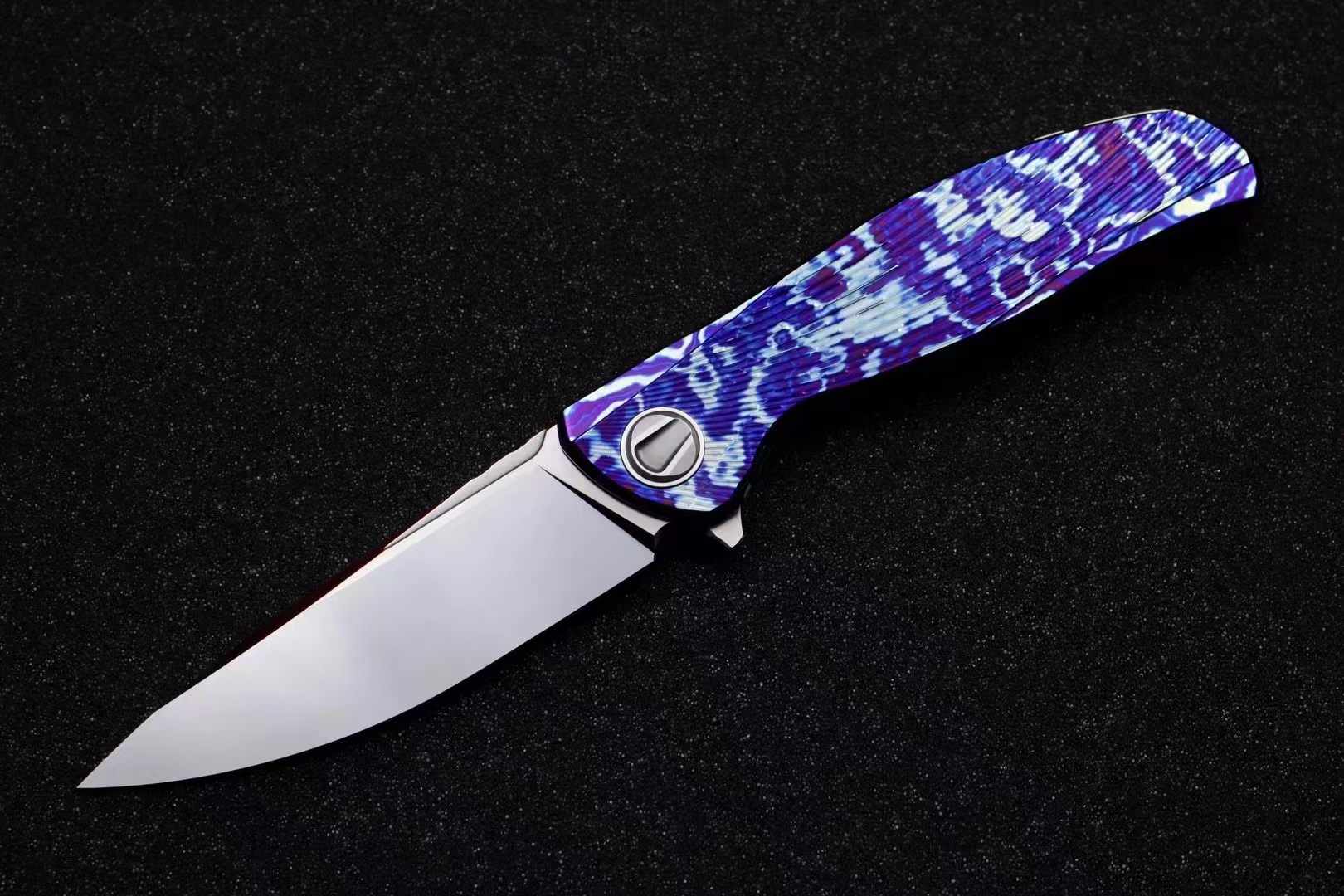 🏆 Sergey Shirogorov Knives Custom Tihatium CPM-​S110V钢 钛柄