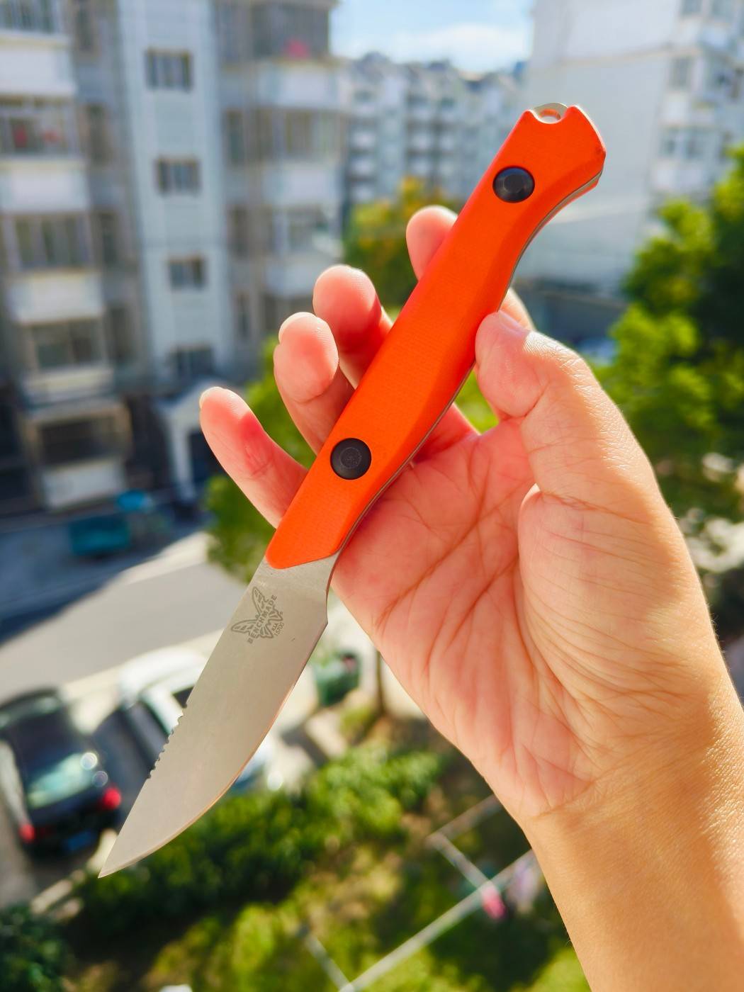 Benchmade Flyway CPM-154钢 G10柄 15700 橙色 1399