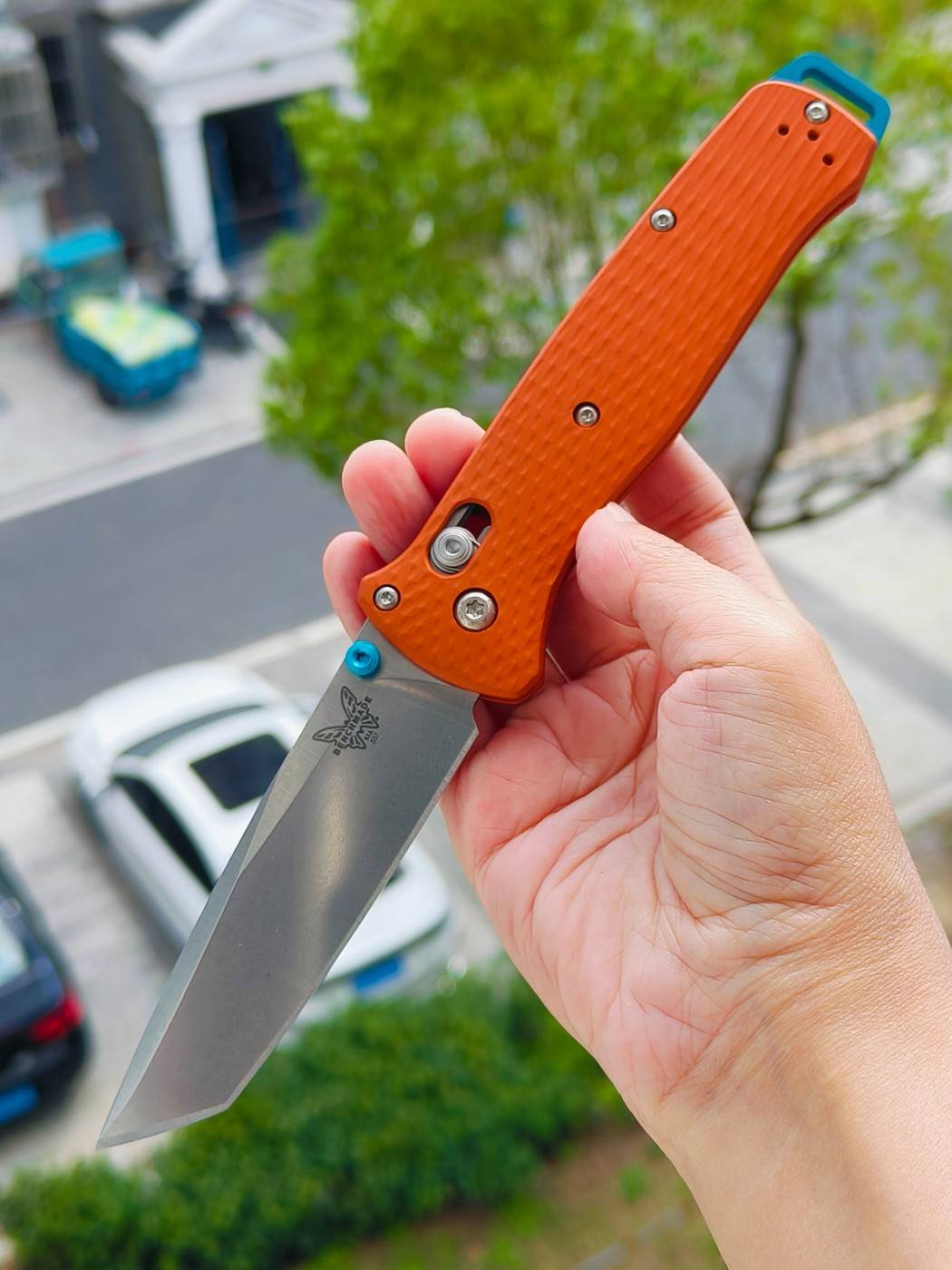 Benchmade BAILOUT CPM-3V钢 铝合金柄 537-2301 橙色 2050