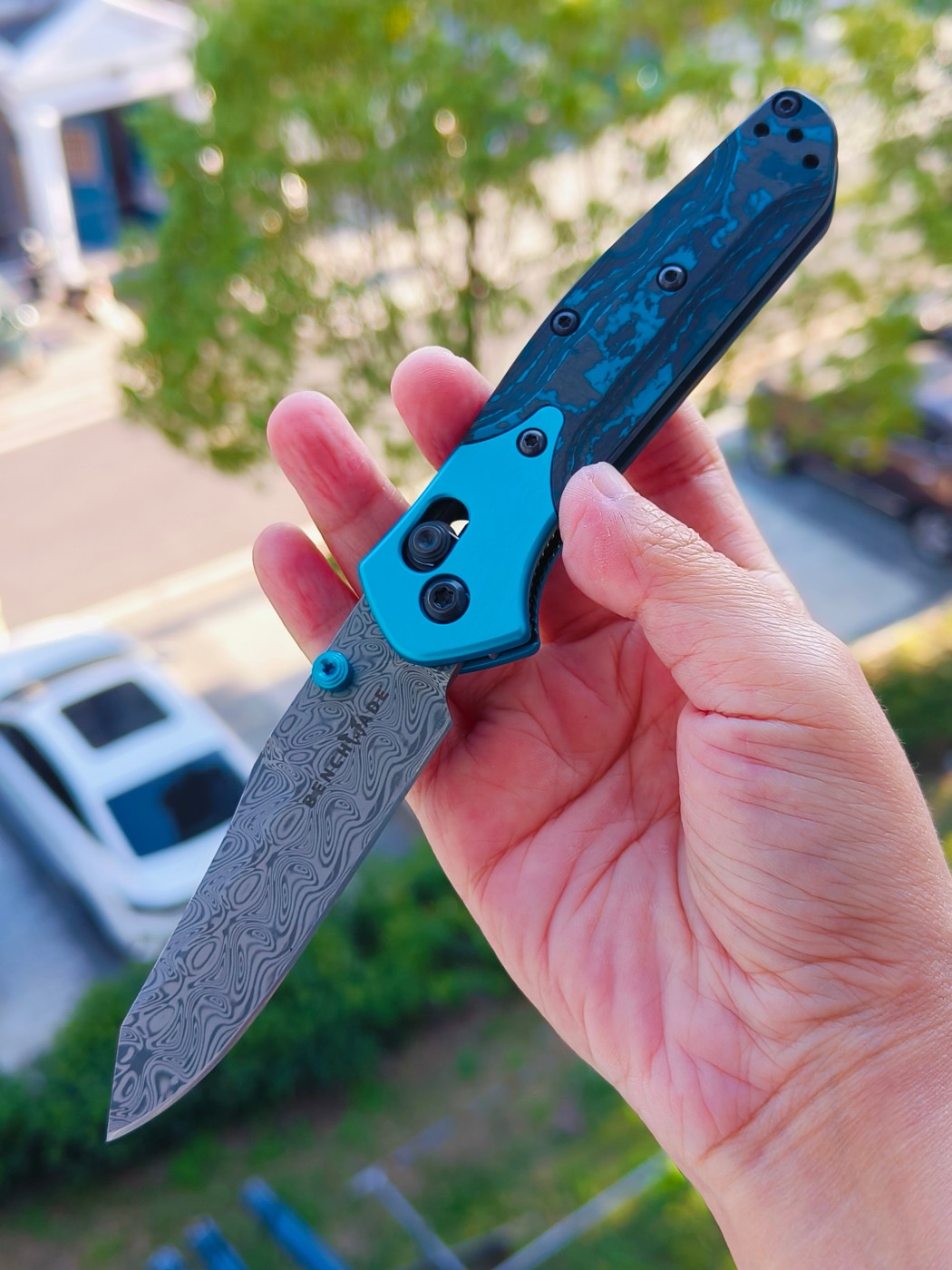 Benchmade Gold Class Mini Osborne 大马士革钢 945-221 6800