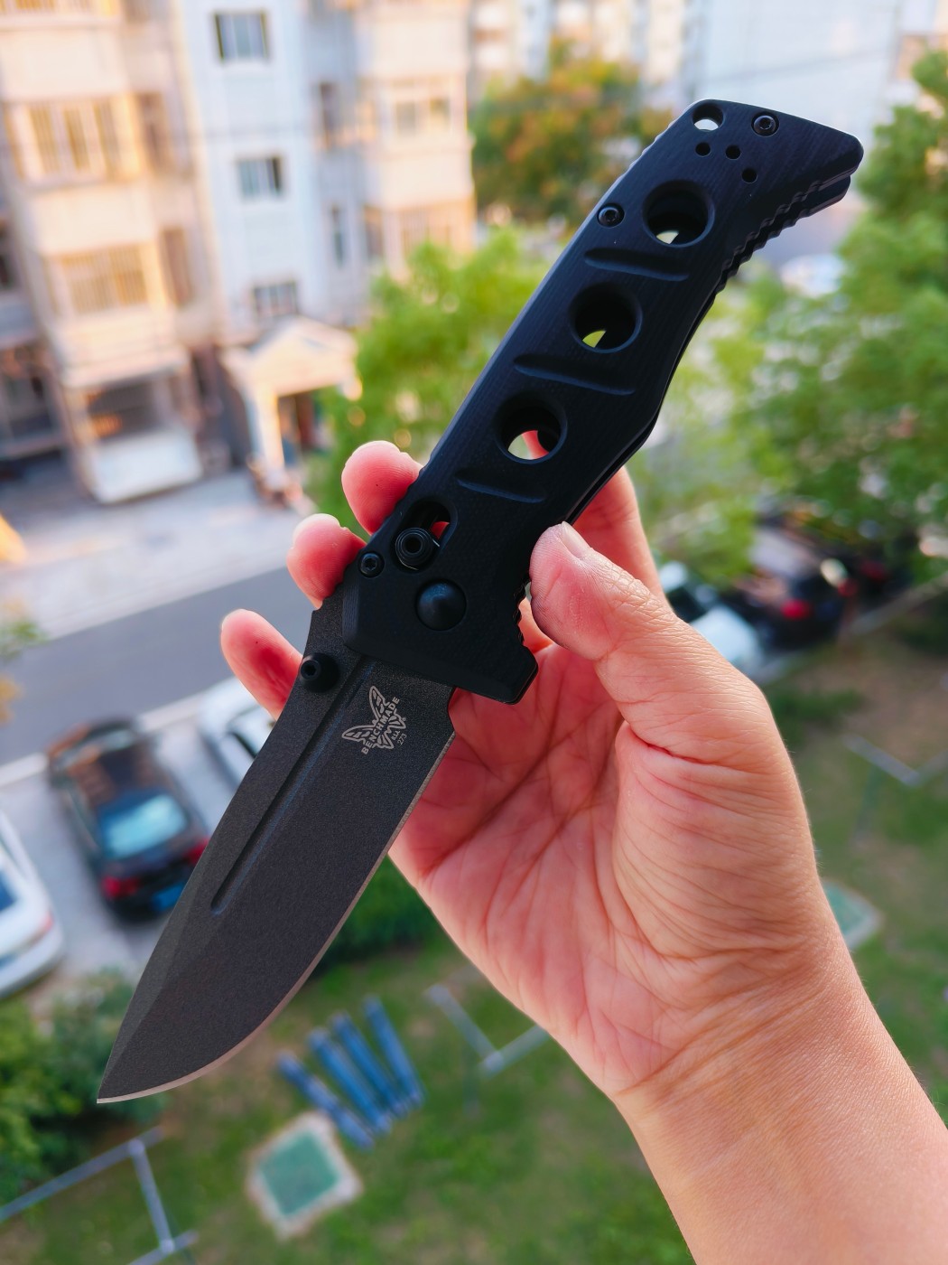 Benchamde Shane Sibert Mini Adamas CruWear钢 G10柄 273GY-1 黑色 1860