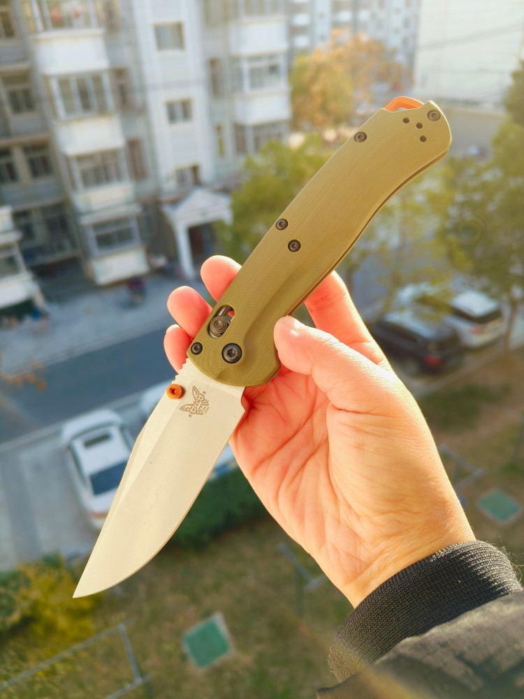 Benchmade Taggedout AXIS CPM-S45VN钢 G10柄 15536 绿色 2299