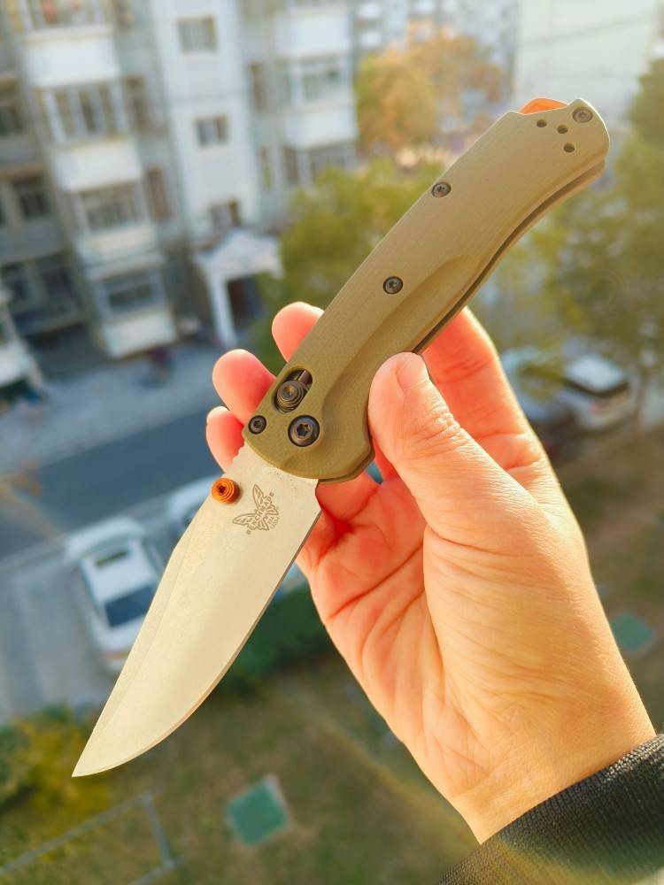 Benchmade Mini Taggedout CPM-S45VN钢 G10柄 15534 OD绿色 2250