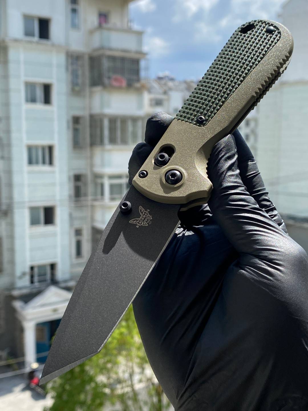 🔥Benchmade Redoubt CPM-D2钢 Grivory手柄 431BK-1 军绿色 1380