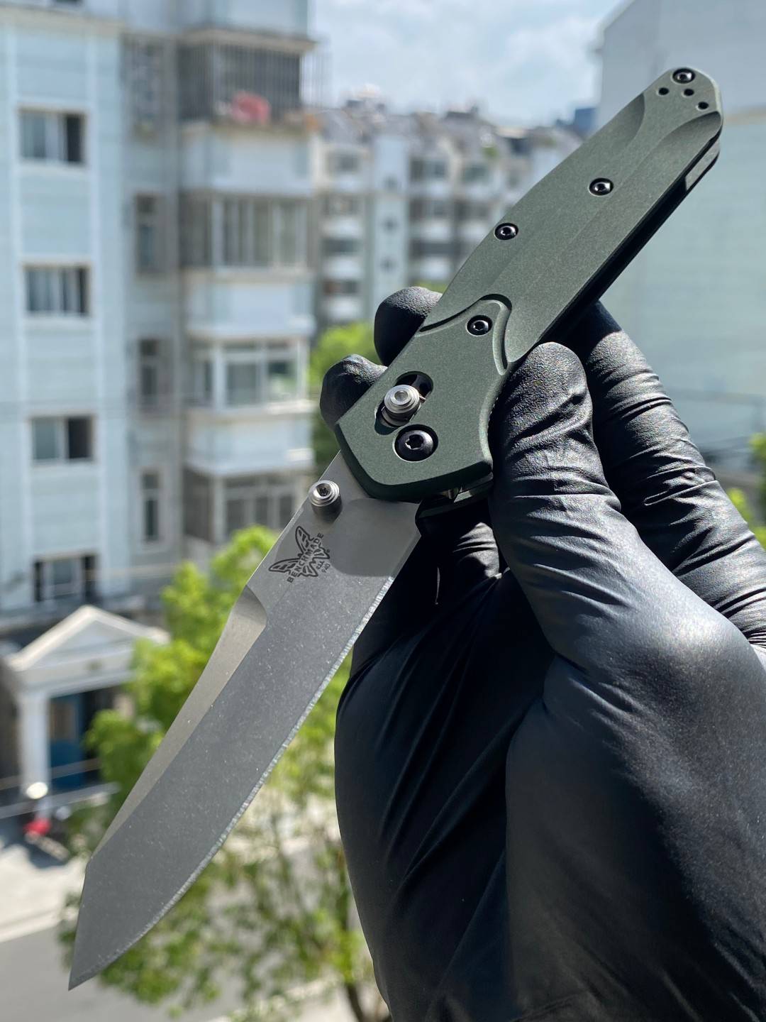 Benchmade Osborne S30V钢 铝柄 940 军绿色 1680