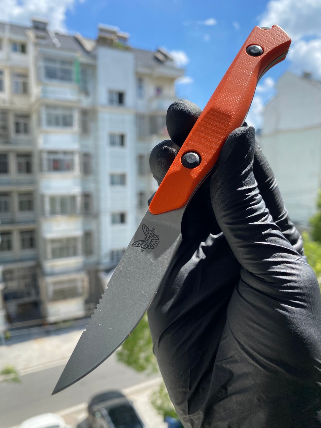 Benchmade Flyway CPM-154钢 G10柄 15700 橙色 1399