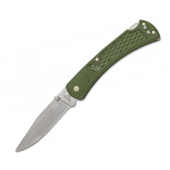 BUCK 0110ODS2-B Slim Hunte 420HC钢 玻璃纤维尼龙柄 绿色 349