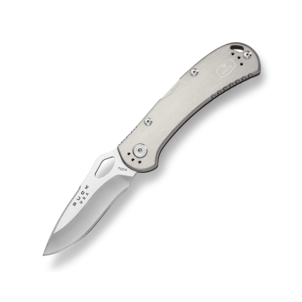 Buck 0722GYS1-B Spitfire 420HC 不锈钢 阳极氧化铝 灰色 399