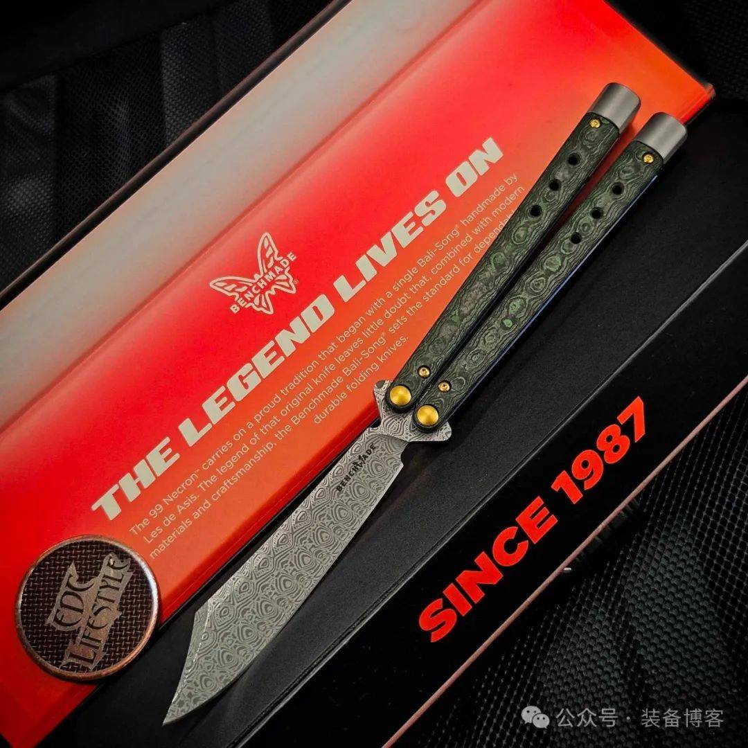 Benchmade Necron 大马士革钢限量版甩刀 99-242 Benchmade Necron 大马士革钢限量版甩刀 99-242