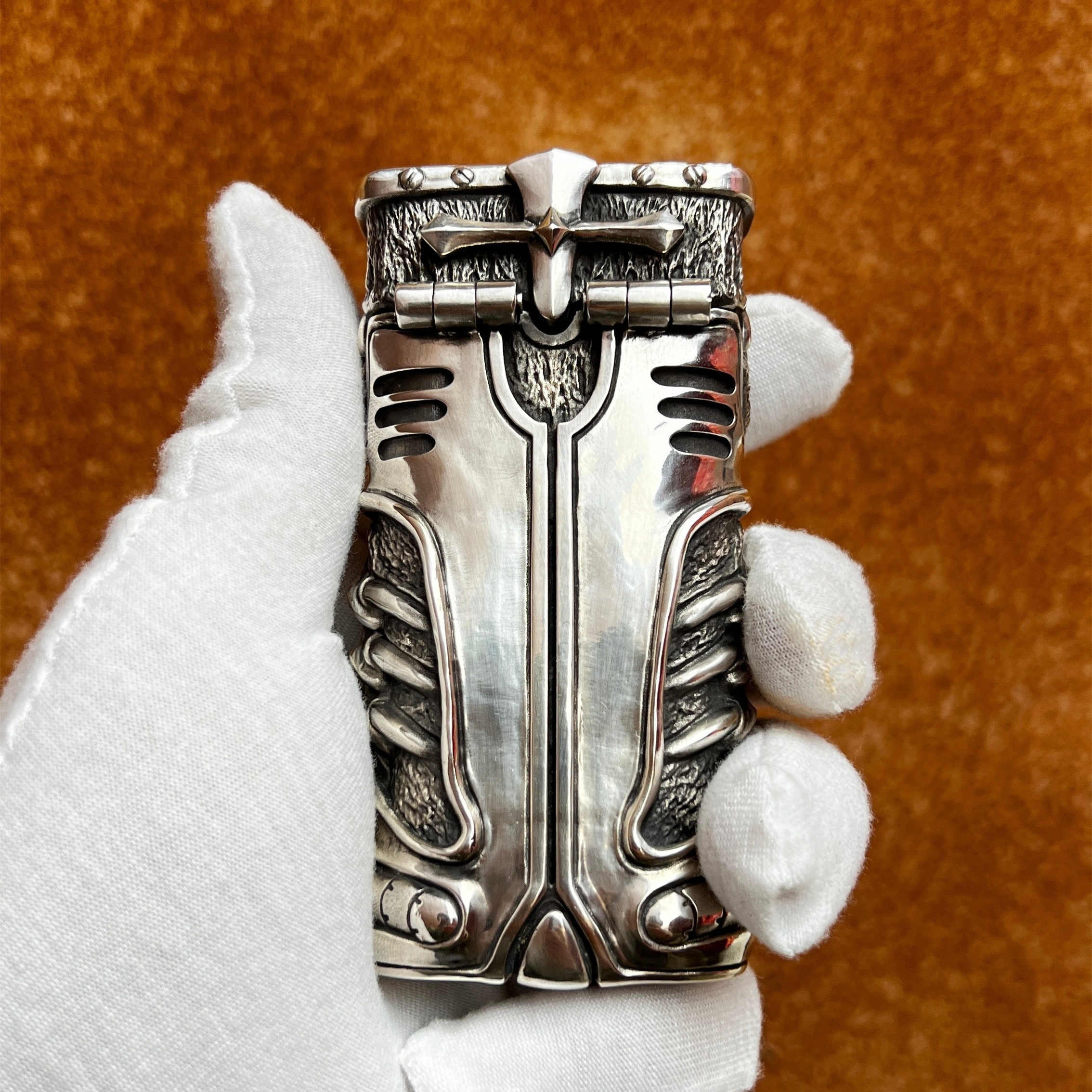 渡鸦工作室 黑暗之蛊 925银男士烟盒 5999