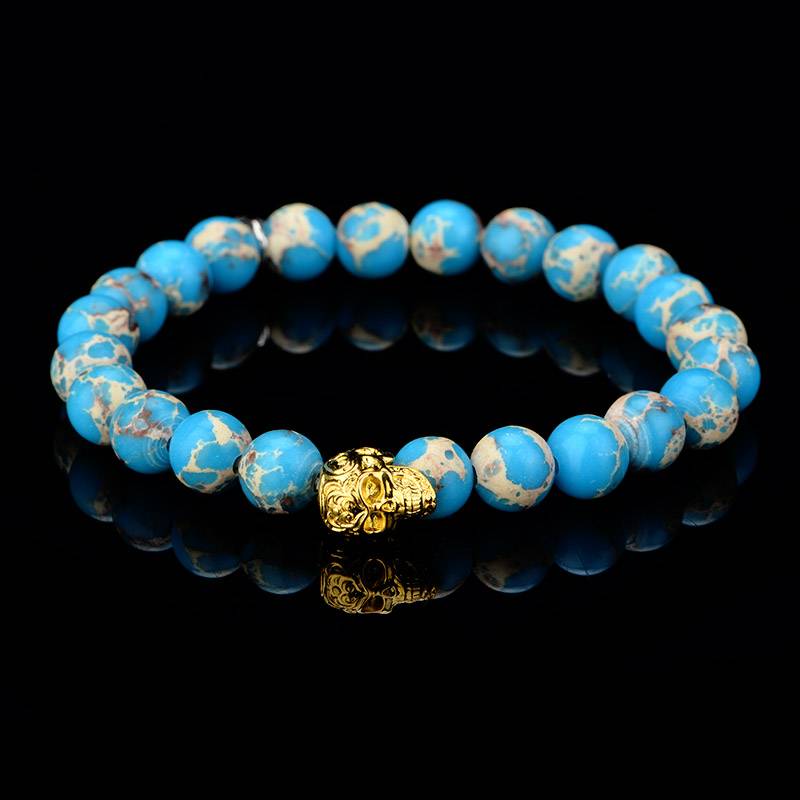 DYQ Jewelry 极简 寿山石男生轻奢珠链手链