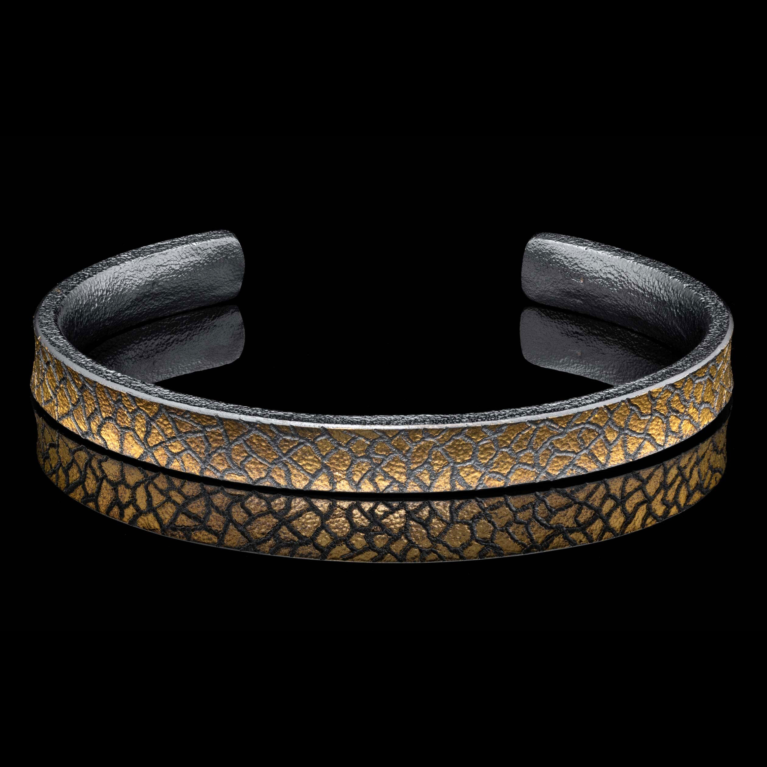 William Henry HC4  威廉亨利纯银手镯 镶嵌23.5K金 6700