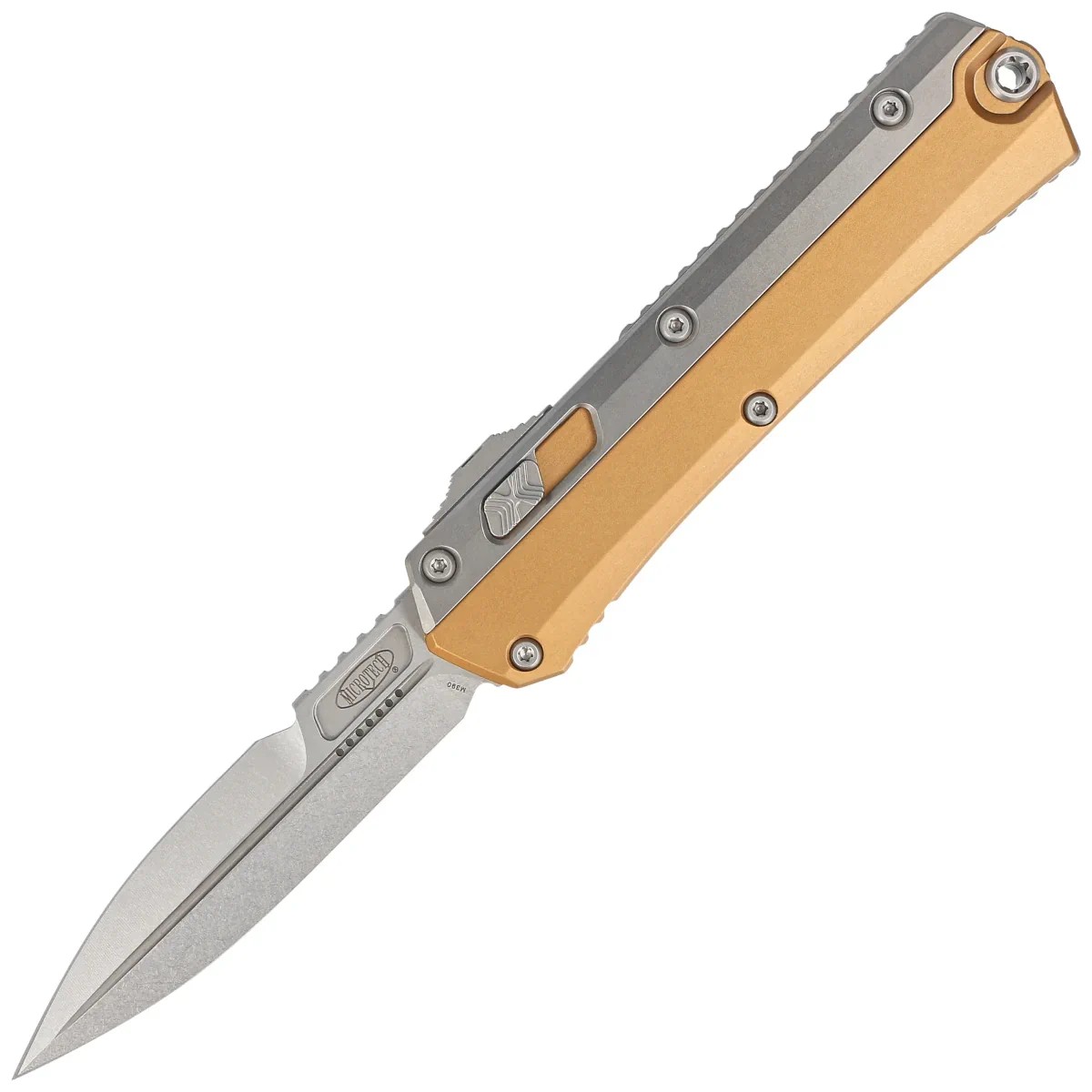 Microtech 184-10TA Glykon M390钢 钛/铝双拼色柄 4800